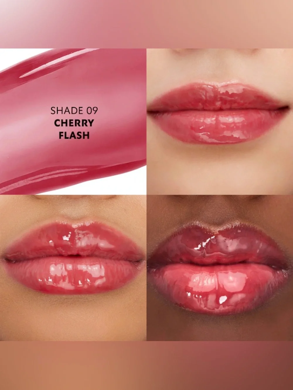 YSL Loveshine Plumping Lip Oil Gloss - 09 Cherry Flash